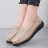 Women Moccasins Leather Shoes Driving Shoes Comfort Flats Casual Nurse Loafers Walking Shoes for Mother