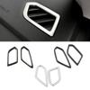 For Haval F7 F7X 2018-2024 Car Dashboard Air Condition AC Outlet Vent Cover Frame Trim Stainless Steel Decorative Sticker
