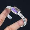 Daughters Day Deal Charoite Stone 925 Sterling Silver Handmade Artisan Bangle