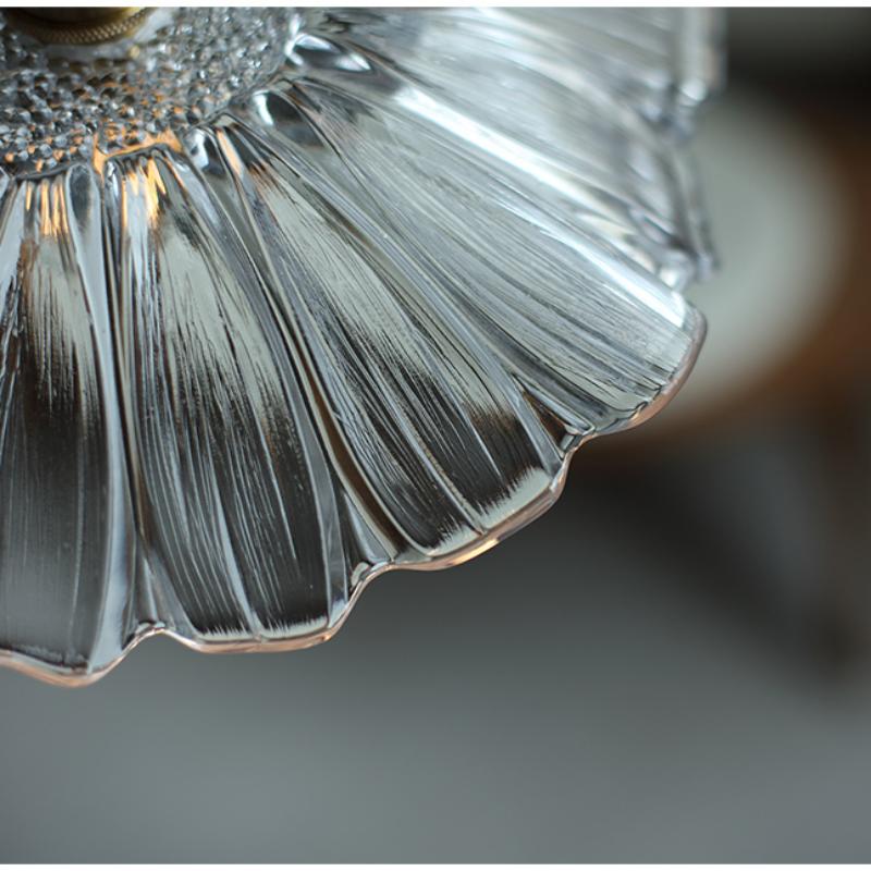 Modern Pendant Lights Flower Glass Hanging Lamps Home Decoration Lighting Living Room Bedroom Bedside Light Fixture Indoor