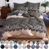 Cotton Bedding Set 4pcs with Cover Bed Sheet Pillowcase Children Pastoral Flowers Bed Linen Set King Queen Full Twin Size