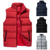 Casual Men'S Vest Men'S Loose  And Winter Warm Down Cotton Vest Coat