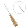 3PCS/SET Wooden Handle Shoes Repairing Awl Leather Shoe Sewing Cobbler Tool DIY Craft Repair Hand Stitcher Straight Curved Hook