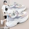 K5010 New Color Matching Women's Shoes Summer Mesh Breathable Increased Thick Bottom All-Match Casual Daddy Shoes White Shoes