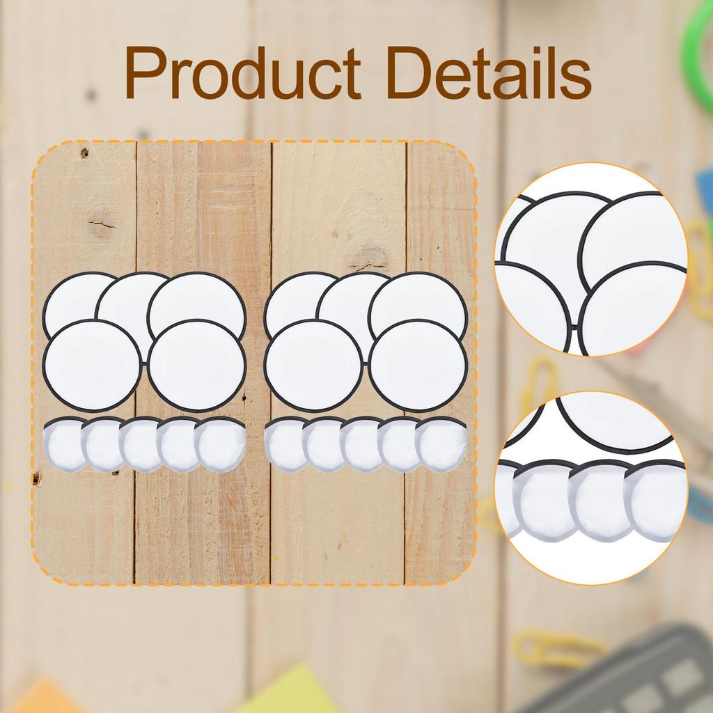 10Pcs Foldable Flying Disc Fans Folding Pocket Toy Set for Christmas