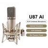 1PC U87 AI XLR Condenser Microphone Professional Cardioid Studio Mic for Recording Podcasting Voice Over Streaming Home Studio