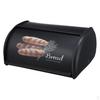 Bread Box Countertop Snack Stainless Steel Storage Bin Container with Roll Up Lid, Large