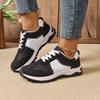 Casual Patchwork Sport Sneaker Women Summer Soft Thick Bottom Lace Up Vulcanize Shoes Women Comfortable Non Slip Shoes