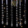 6pcs/set Transparent Acrylic Ice Pendants Sparkling Christmas Tree Hanging  Festival Favors