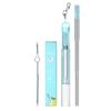 Collapsible Stainless Steel Straw, Reusable Metal Straw, Vista Metal Collapsible Straw | Telescoping Travel Straw with Cleaning Brush for Picnics, Out