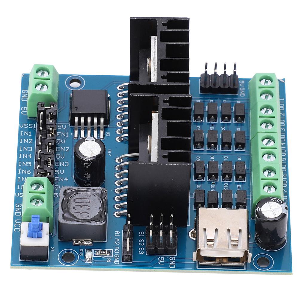 L298N Driver Module 4‑Channel Smart Auto Motor Driving Board Electronic Component