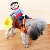 Funny Pet Costume Sleeveless Cotton Pet Cowboy Rider Style Dog Costume Pet Supplies