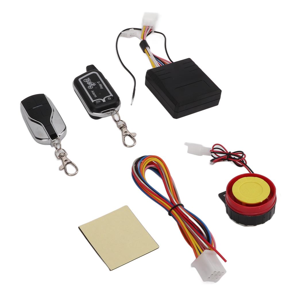 Motorcycle Two Way Alarm System Vibration Sound Alert LCD Remote Control Anti Theft Robbery Energy