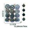 12pcs Creative Christmas Ball Pendant 6cm Xmas Tree Ornament New Bubble Balls  Merry Christmas