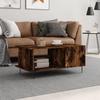 VidaXL Coffee Table Smoked Oak 90x50x40 Cm Engineered Wood 829489
