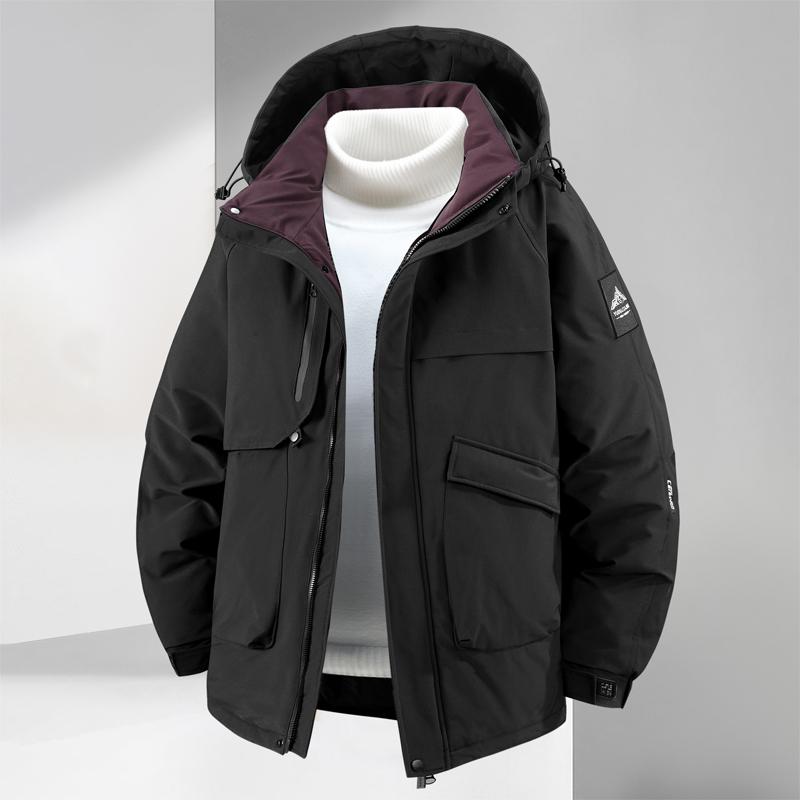 Plus Size 5XL-11XL Fashion Men's Parkas Winter Coat Hooded Waterproof Casual Loose Thick Warm Oversize Outerwears Men Jackets