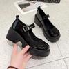 Shoes Platform Shoes Heels Women Japanese Style Vintage Pumps for Women College Student Women's Shoes
