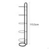 Vertical Ball Storage, Basketball Storage Shelf, Freestanding Metal Display 5 Tier