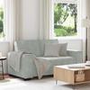 VidaXL 2-seater Sofa Light Grey 120 Cm Velvet, Sofa, Two-seater Sofa, 2-seater Sofa In Velvet, Layer, Sofa 4105010