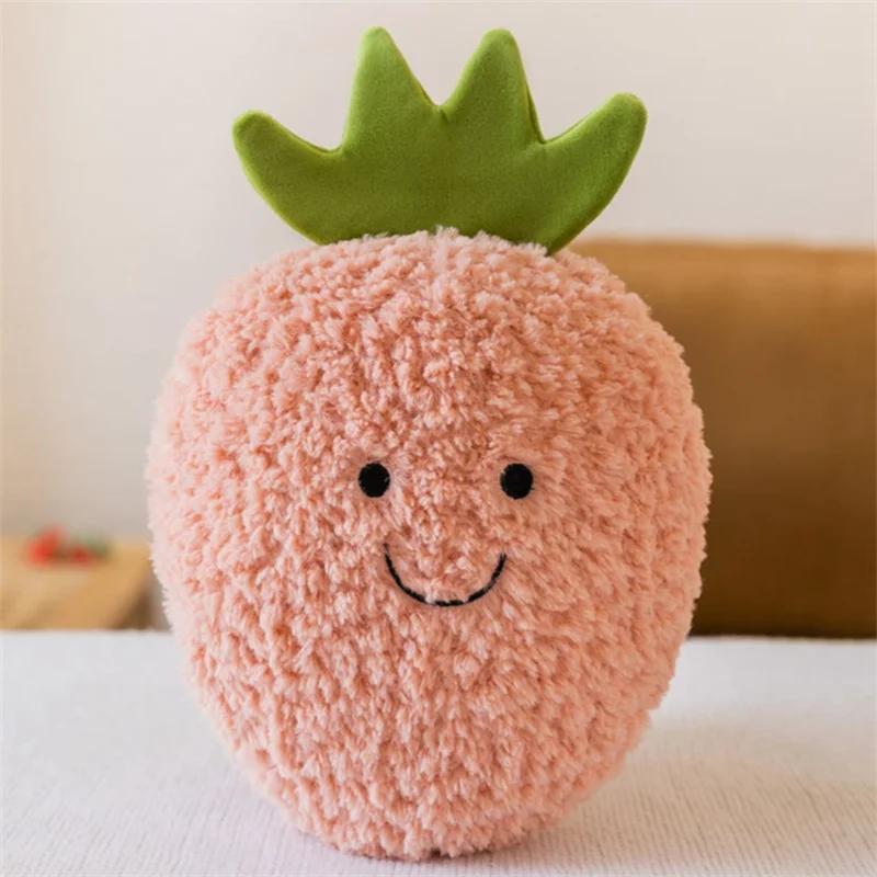 Fruit Plush Cartoon Soft Cute Mango Peach Banana Strawberry Toy Cute Food Stuffed Pillow Doll Pumpkin for Girl Kid Birthday Gift