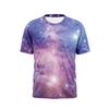 Galaxy Mens T-Shirts Space Universe Lightning 3D Print Streetwear Men Women O-Neck Oversized T Shirt Harajuku Tees Tops Clothing