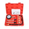 8PCS Compression Tester 0-300PSI Engine Cylinder Pressure Gauges Test Kit for Petrol Engine Auto Tool with Adapters