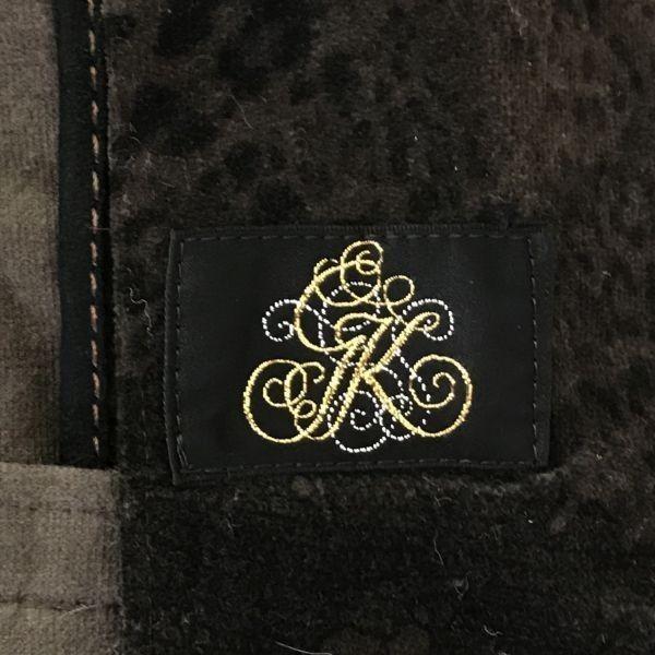 USED/GK/Itariya/Velour Tailored Jacket/Women’s S/7/Dark Brown/Patterned/Half Lined/Made In Japan