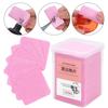 200-Piece Heart-Shaped Nail Polish Remover Pads & Eyelash Glue Cleaning Cotton Pads Set