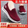 Stepping Shoes Women's Summer Breathable Couple Single Shoes 2025 Soft-soled Mesh Elderly Shoes Casual Walking Shoes