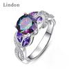 Fashion Ring Round Zircon for WomenWedding Gifts