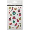 Glitter Stickers - Christmas - 1 To 2 Cm - 20 Pcs