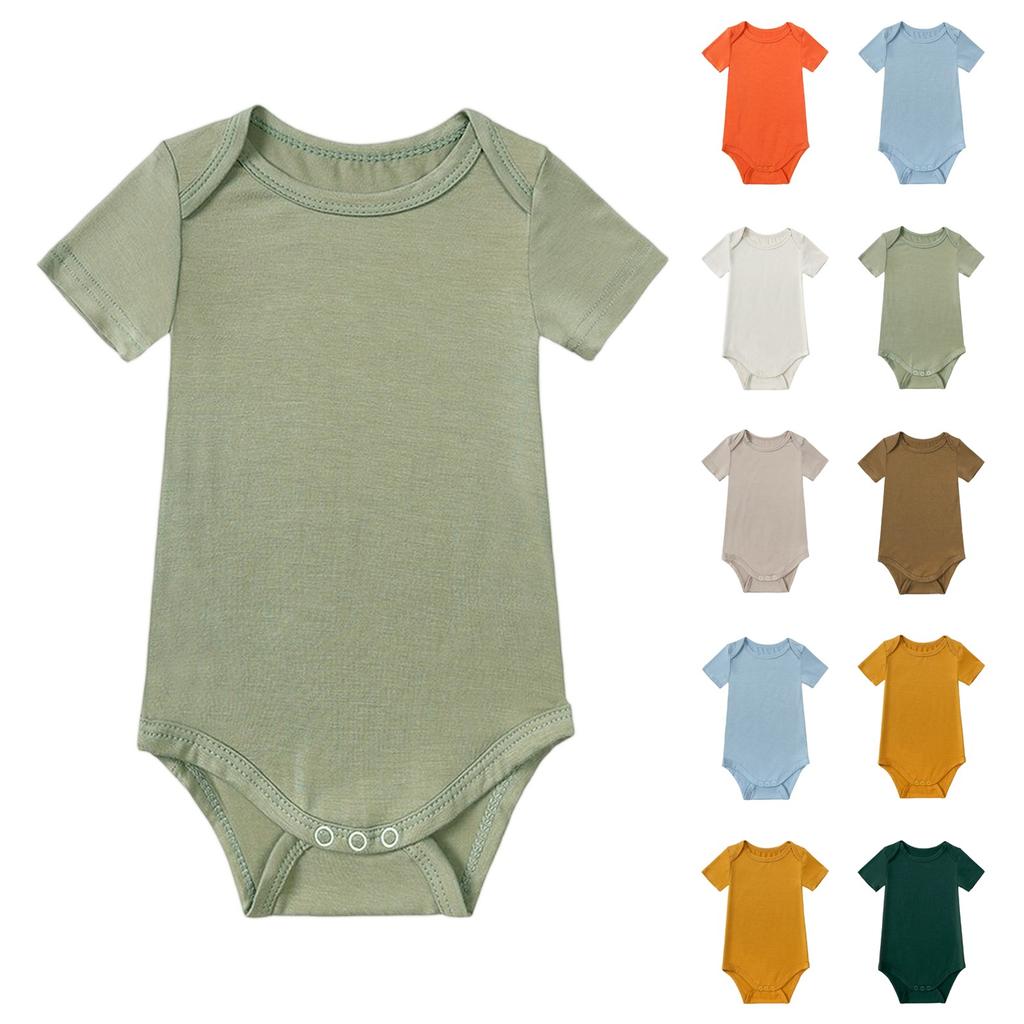 Newborn Summer Romper - Short Sleeve Baby Onesie