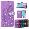 Glitter Flip Leather Wallet Phone Case For Xiaomi Redmi Note 10 /10s Note9 Pro 8t 9t 8 8a 9 9a Mi 11 10t Poco X3 Nfc Bling Cover