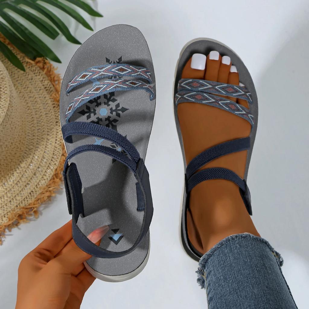 Fashion Women Sandals Summer New Comfortable Elegant Outdoor Casual Shoes for Women Fashion Thick Soled Lightweight Breathable Sandals