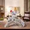 Elephant Sculpture Resin Statue Crafts Creative Desktop Ornament Animal for