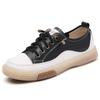 Women Sneakers Genuine Leather Fashion Lace Up Ladies Casual Flats Outdoor Running Walking Shoes Comfort Female Footwear