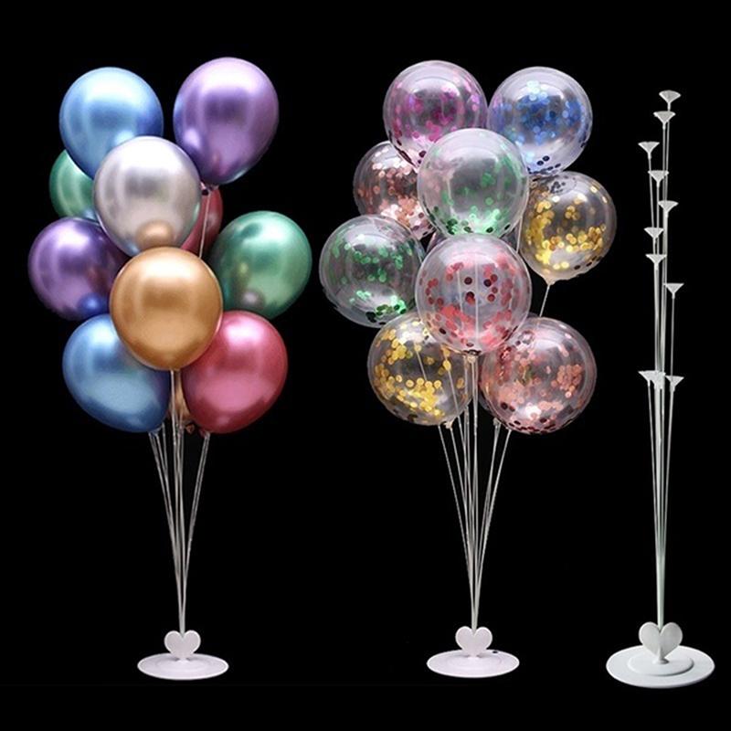 7 In 1 Plastic Balloon Accessories Base Table Aupport Stand Cup Stick Holder New