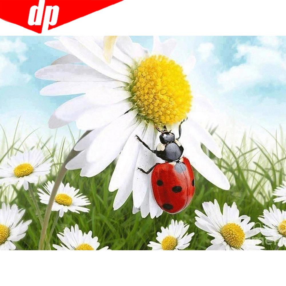 Diamond Embroidery Flower Diamond Painting DaisyDiamond Mosaic Full Display Rhinestone Picture