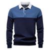 Men's Colorblock Button Lapel Long Sleeve Top Men's Casual Fashion Shirt