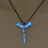 European and American Halloween Creative Male Rock Fashion Dragon Sword Winding Necklace Luminous Pendant Necklace Ornaments