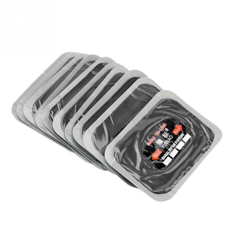 10Pcs 80*120mm Car Natural Rubber Tire Tyre Puncture Repair Patch Tubeless Patches