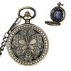 Butterfly Dragonfly Flip Retro Copper Mechanical Pocket Watch
