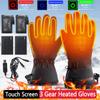 Waterproof Gloves Touch Screen Motorcycle Hand Warmer Electric Thermal Touch Screen Gloves for Snowboard Cycling Driving Skiing