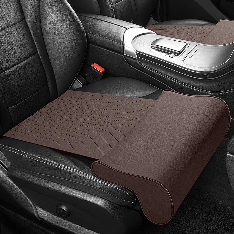 Memory Foam Car Seat Leg Rest: Wear-Resistant Suede Footrest for Pressure Relief