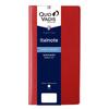 Quo Vadis 2026 Edition Italnote/Ampara Planner Diary (Weekly Left, Starting December 2025, Slim Size 17 X 8.8cm, French Edition) Red (qv28401rd)