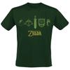 T-shirt Homme - The Legend Of Zelda - Quest Essentials - Vert - Manches Courtes - 100% Coton
