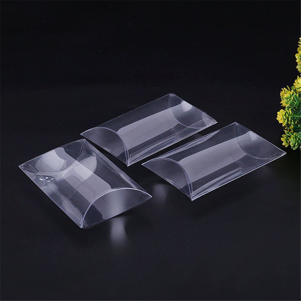 50pcs/set Cute Wedding Favors Present Pocket Gift Bag Cookie Pouch Pillow Shape Candy Boxes