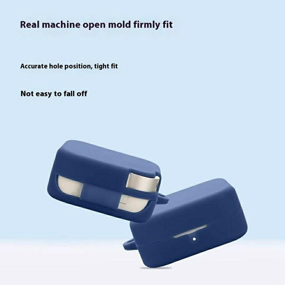 For Nothing CMF Buds 2a Silicone Case Wireless Earphones Protective Cover with Anti-Lost Buckle