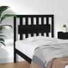 VidaXL Headboard Black 95.5x4x100 Cm Solid Pine Wood 818554