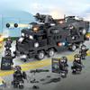 KAZI Special Police 8 In 1 Assembly Model of Multifunctional Gun Explosion-proof Vehicle Assembling Building Blocks Boys Gift